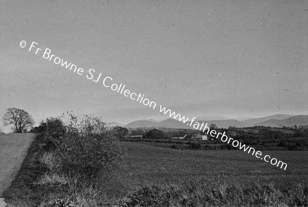 COUNTY DOWN LANDSCAPES WITH MOURNE MOUNTAINS FROM SOUTH WEST OF RATHFRILAND